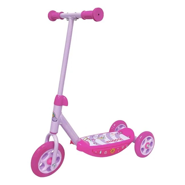 Trotineta model Rainbow, varsta 3+ ani, greutate maxima 25kg, 53x36x57cm, roz