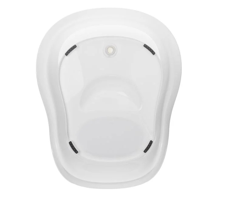 Cadita cu Spatar si Baza pentru Bebelusi, Comfort Spuma, 20L, 64x46.0x30.5cm, alb - 3 | YEO
