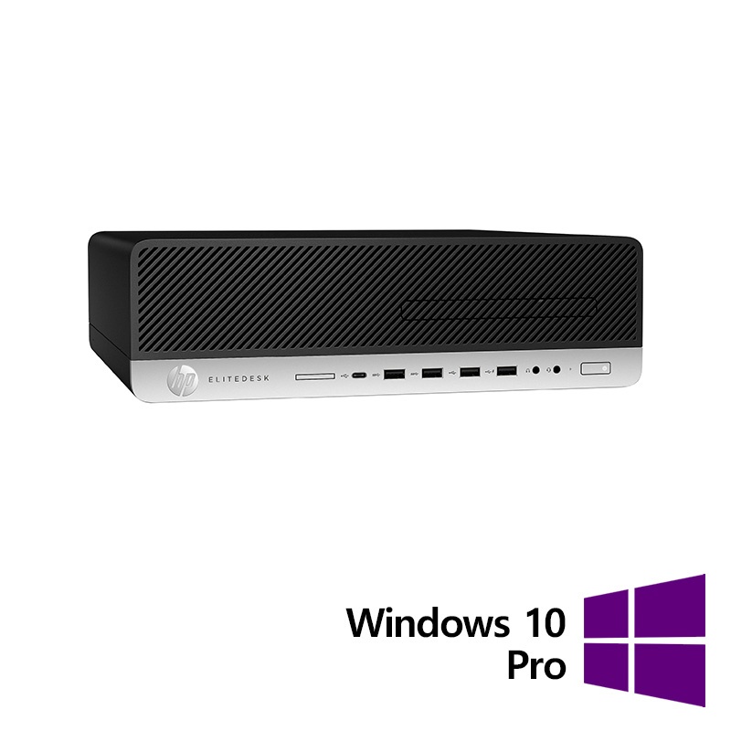 Calculator Refurbished HP ProDesk 800 G4 SFF Intel Core i5-8500 3.00 - 4.10GHz 8GB DDR4 256GB SSD + Windows 10 Pro