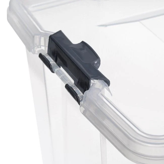 Cutie de depozitare, cu capac, din plastic, capacitate 30L, transparent - 1 | YEO