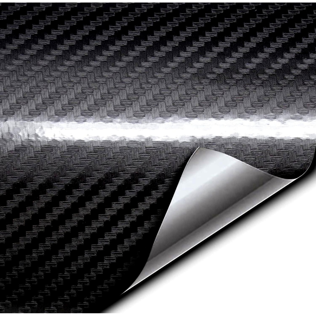 Folie colantare auto Carbon 5D Lacuit Negru (3m x 1 52m)