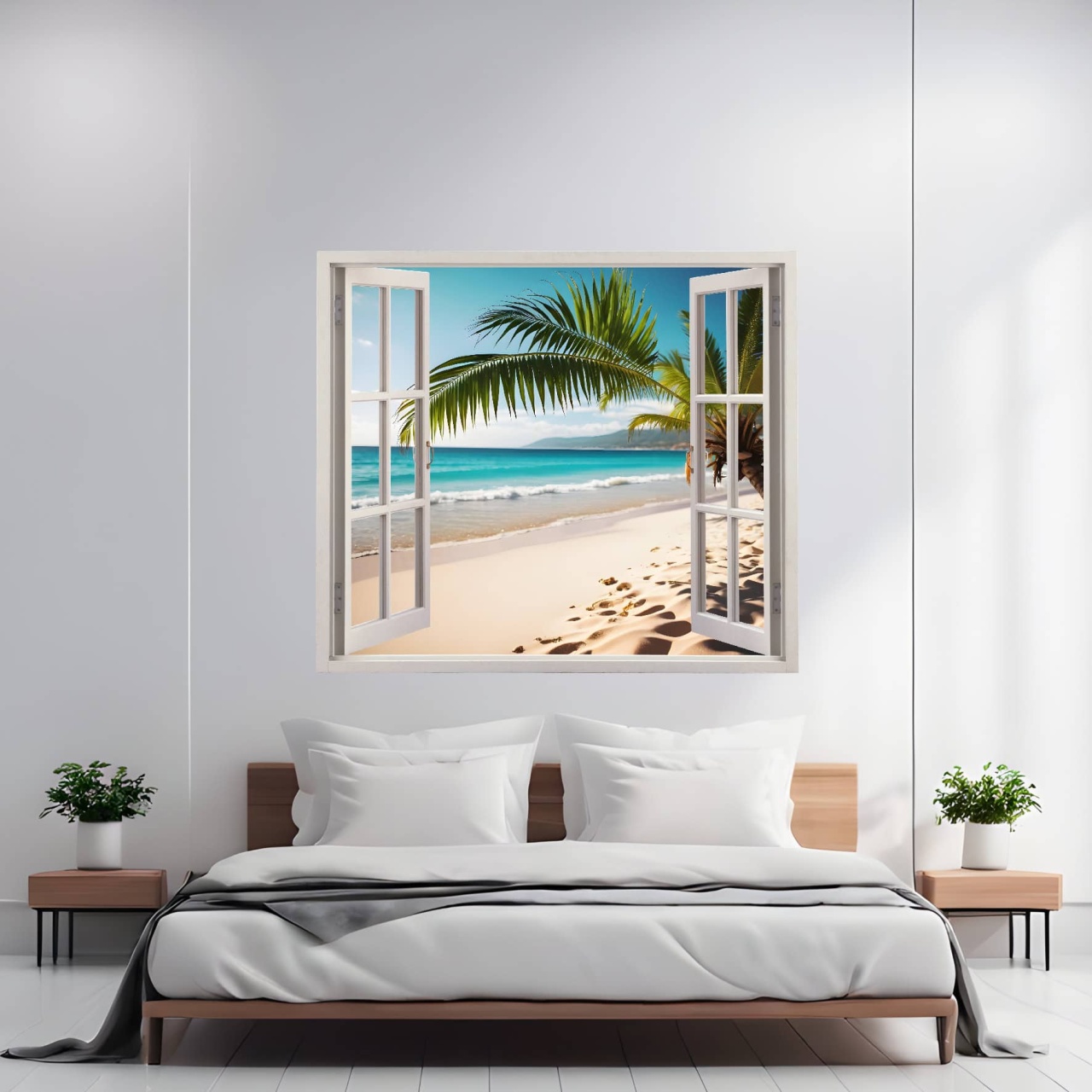 Folie imprimata color pentru decor perete locuinta dimensiune 125 x 110cm model: VIEW TO HAVEN 40