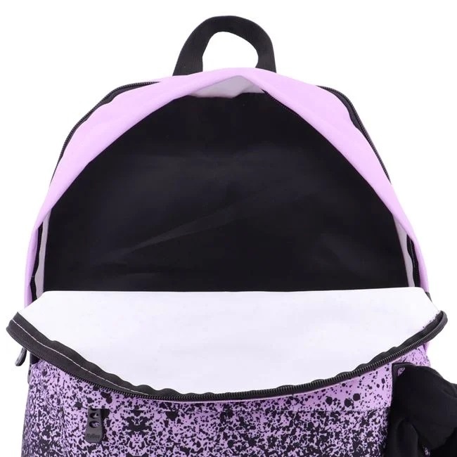 Ghiozdan cu Model Graffiti, 36x15x43 cm, negru si lila, - 4 | YEO