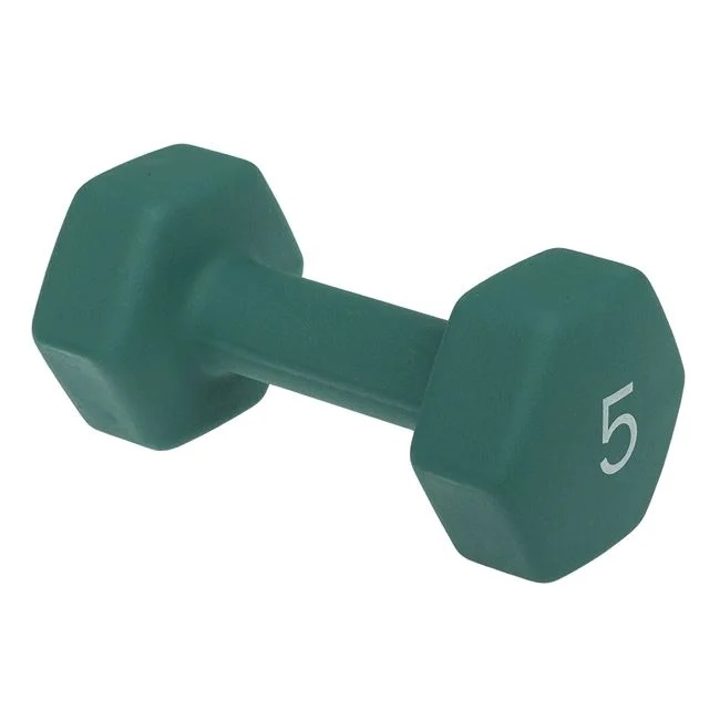 Greutate Neoprene hexagonala, 5kg, verde - 1 | YEO