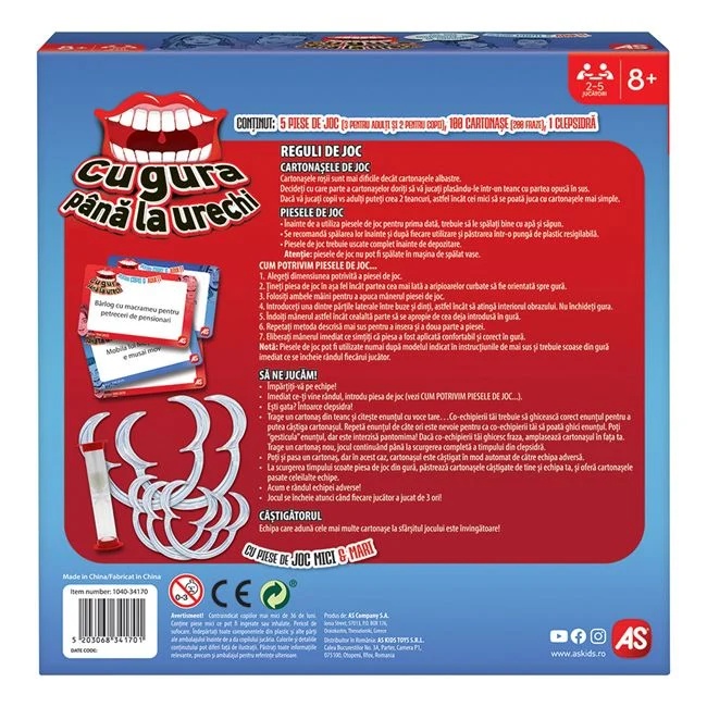 Joc de societate „Cu gura pana la urechi”, varsta 8+ ani, 27x6x27cm, multicolor - 1 | YEO