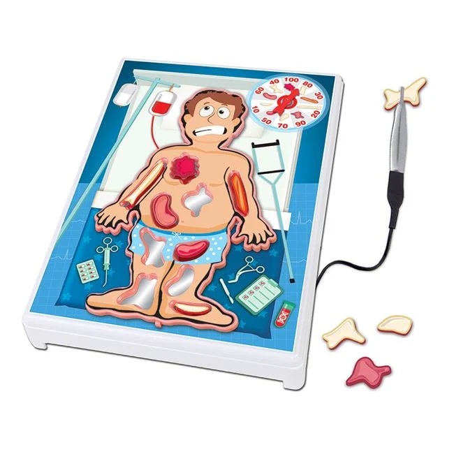 Joc de societate Crazy Doctor, functioneaza cu 2 baterii, 37x5.5x27cm, multicolor