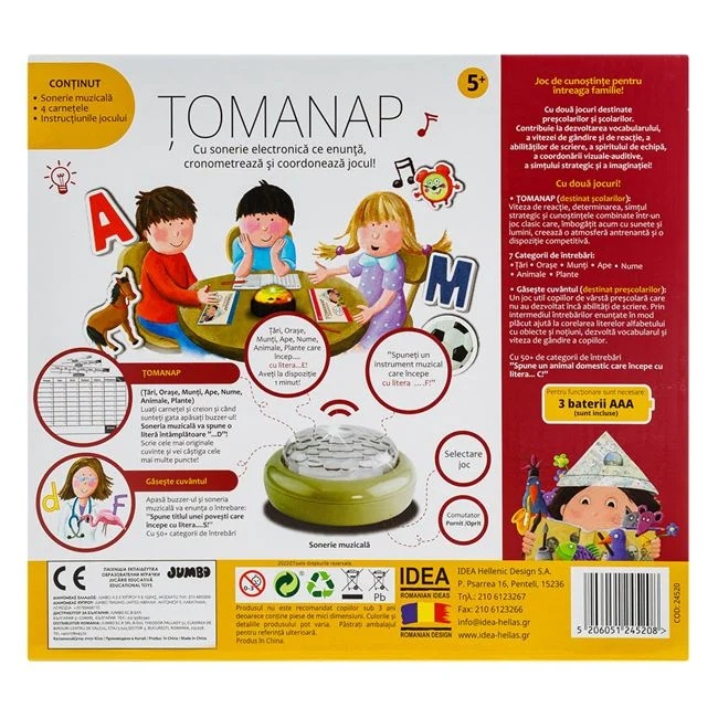 Joc de societate electronic „TOMANAP”, varsta 5+ ani, multicolor - 1 | YEO