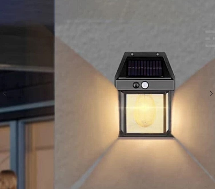 Lampa Led solara CB 888 cu senzor de lumina pentru perete putere 3W Negru - 1 | YEO