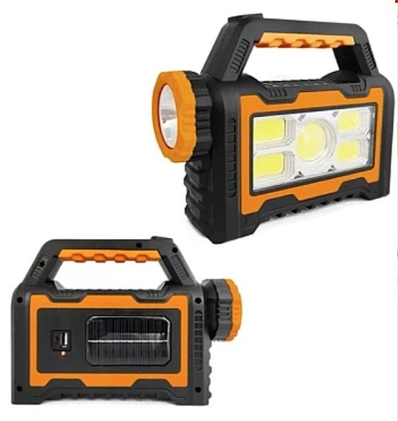 Lampa portabila solara 8031-B cu 1 LED + 55 COB tip lanterna puternica, de mana - 2 | YEO