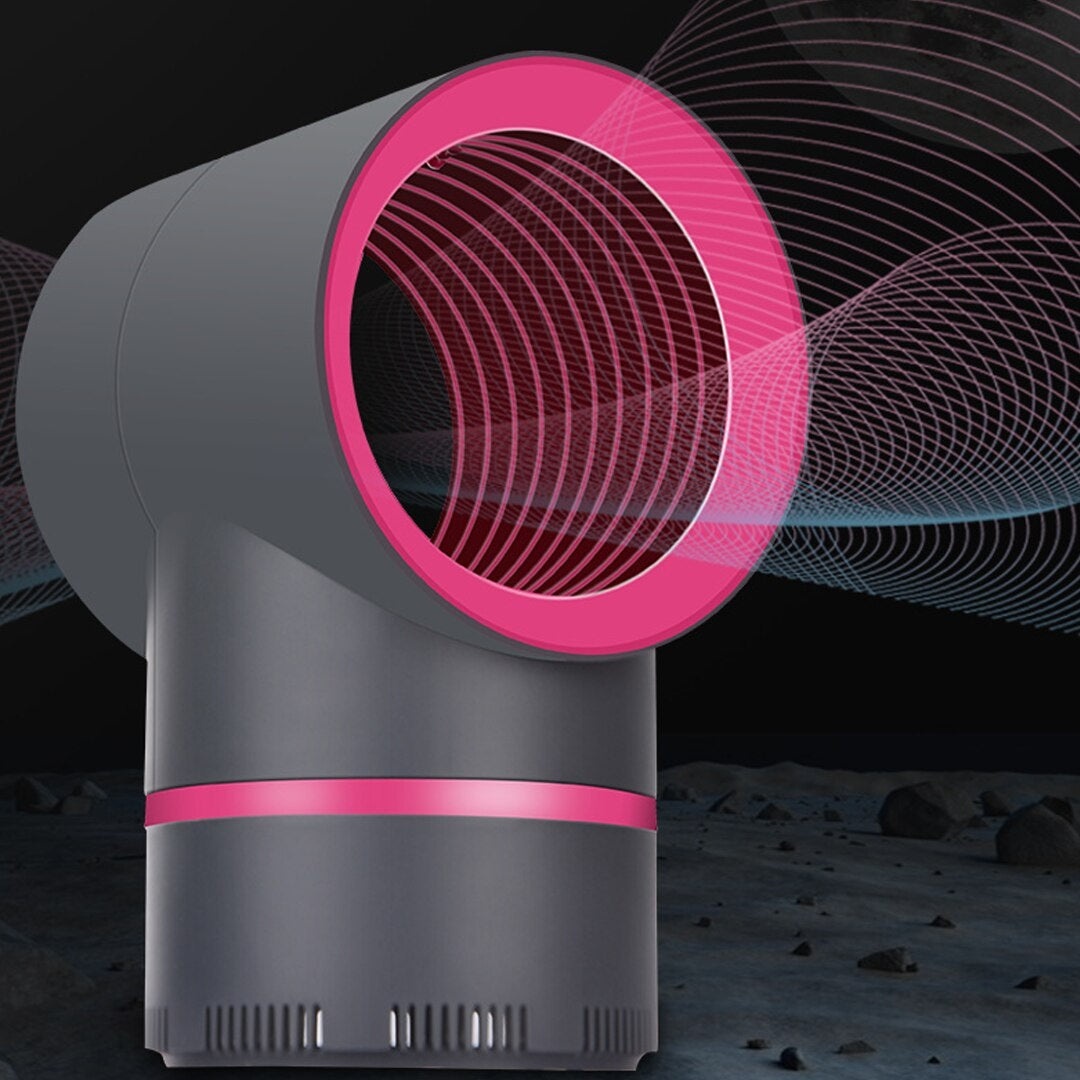 Lampa UV anti tantari, portabila, incarcare USB, 5W, gri inchis cu roz - 3 | YEO