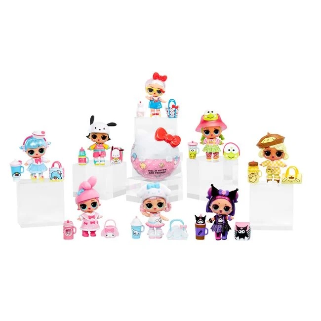 LOL Surprise Love Hello Kitty si prietenele, cu accesorii incluse, varsta 4+ ani, 10x10cm, multicolor - 2 | YEO