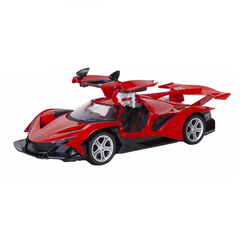 Masinuta de Curse cu Telecomanda, pentru Copii 6ani+, cu Baterii Reincarcabile, Rosu, 35cm - 3 | YEO