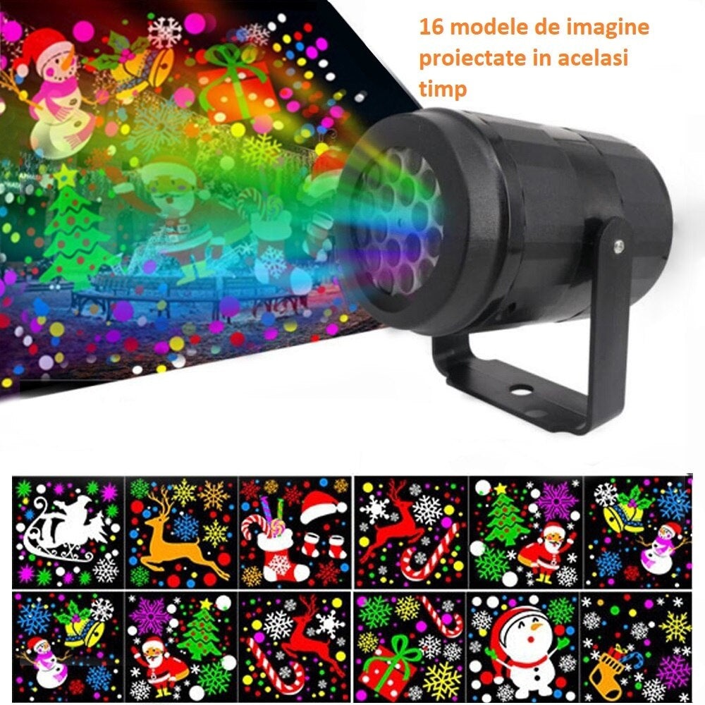 Proiector laser LED pentru Craciun, pentru exterior sau interior, 16 modele - 3 | YEO