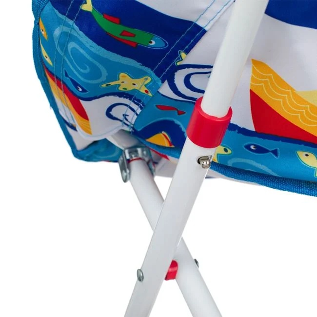 Scaun pentru copii, cadru metalic, model pesti, dimensiuni 51x42x51cm, multicolor - 1 | YEO