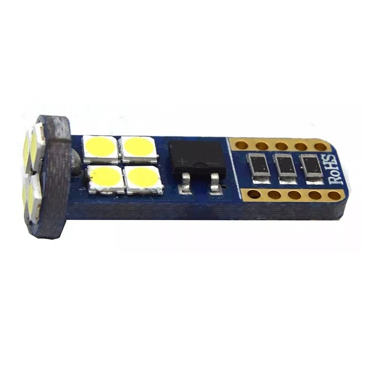 Set 2 becuri LED T10 SMD, Canbus, 5W, 12 led-uri, 620Lm, 6500K, alba-rece - 3 | YEO