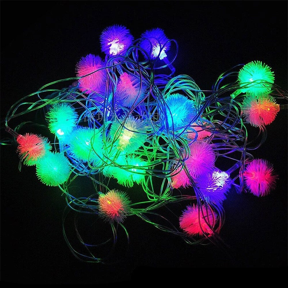 Set 2 Instalatii LED tip Ciulini, 2x4m, 2x20 LED-uri, Lumina Multicolora - 3 | YEO