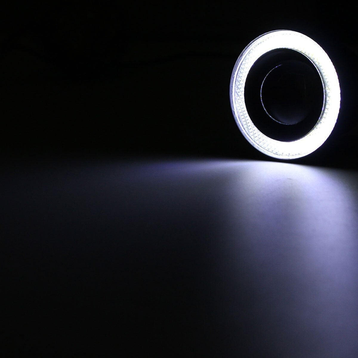 Set 2 proiectoare LED cu lupa si Angel Eyes, diametru 64mm, 6500K, 3200LM - 3 | YEO