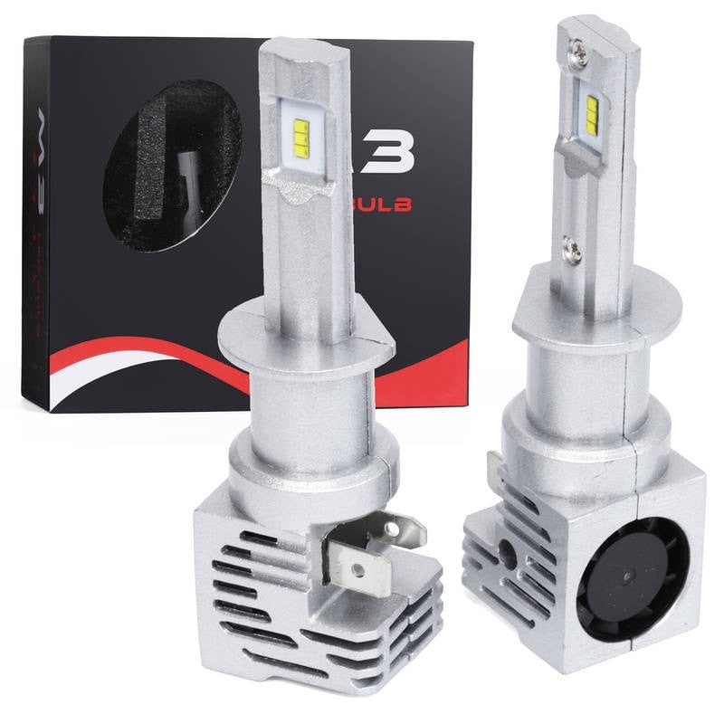 Set 2 x becuri LED H1 M3, racire activa, 5166 TrueLM, 2x 30W, 12V si 24V - 1 | YEO