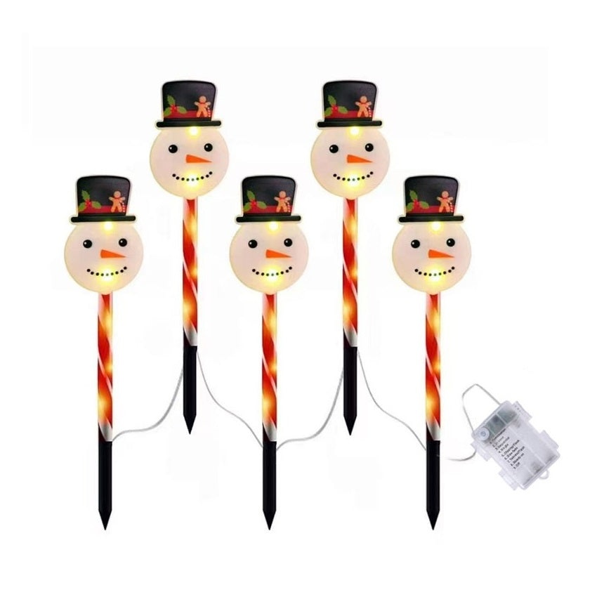 Set 5 Lampi solare LED - Figurine Om de Zapada - Inaltime 37cm - 3 | YEO