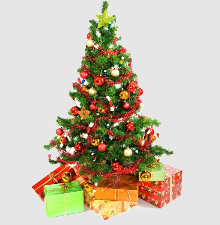 Set Brad Artificial de Craciun cu 48 Accesorii, Inclusiv Instalatie 100 LED-uri de 4m, 1.8m Inaltime, Verde - 3 | YEO
