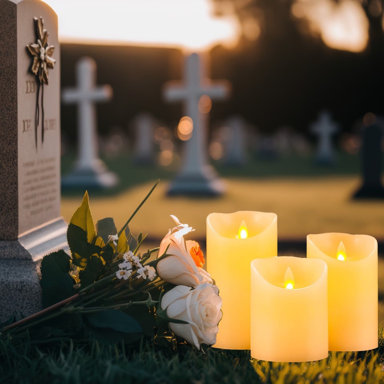 Set cu 3 Lumanari LED Decorative, Imita Perfect Flacara, 3 Dimensiuni, Lumina Alba Calda - 1 | YEO