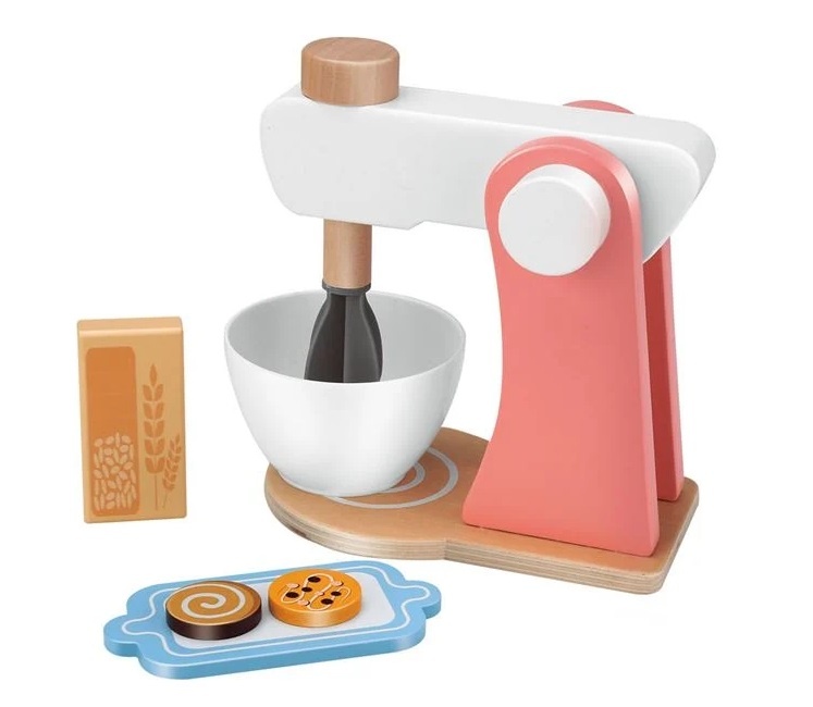 Set Mixer din Lemn cu Accesorii, 3ani+, 17×10.5×18 cm - 1 | YEO