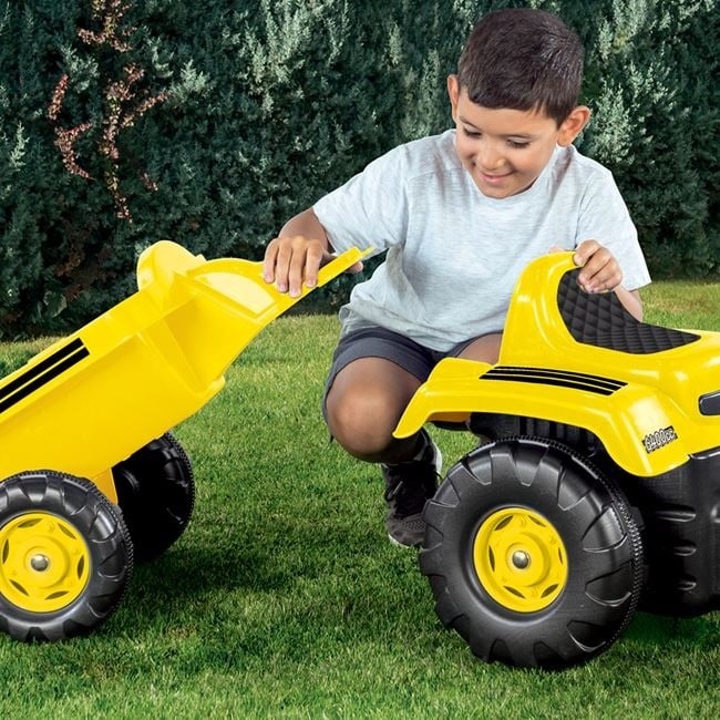 Tractor cu Pedale pentru copii, Excavator, Remorca si Accesorii, 3 ani +, 50 kg, 171x45x52cm - 1 | YEO