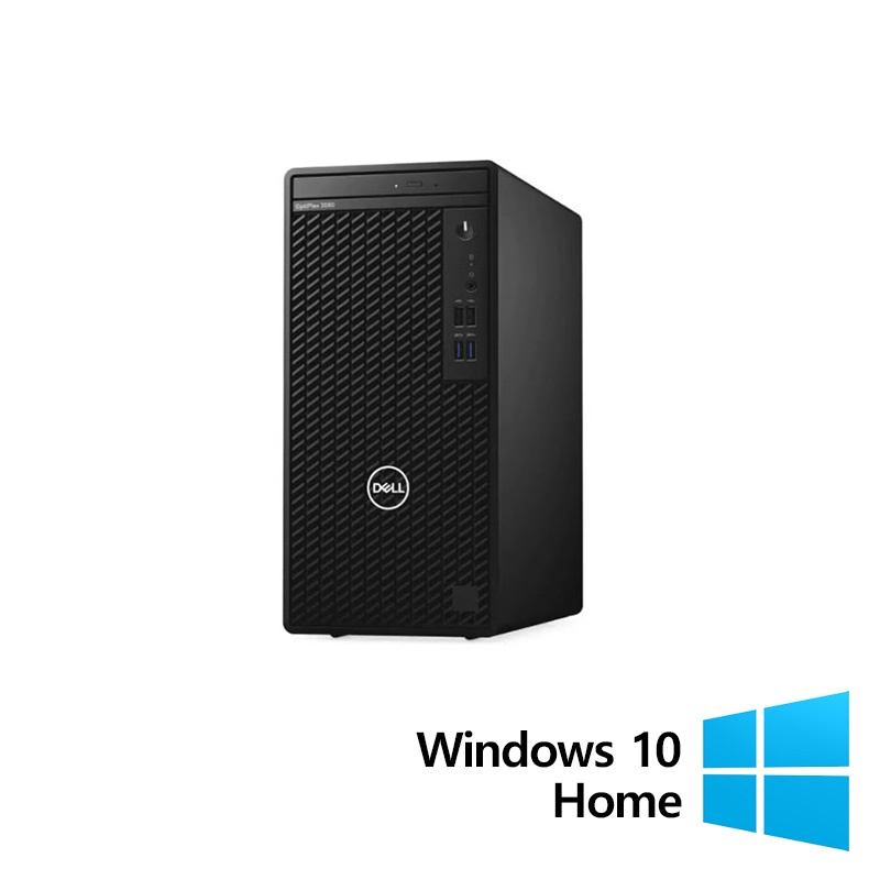 Calculator Refurbished DELL OptiPlex 3080 Tower Intel Core i5-10500 3.10 - 4.50GHz 8GB DDR4 256GB SSD + Windows 10 Home