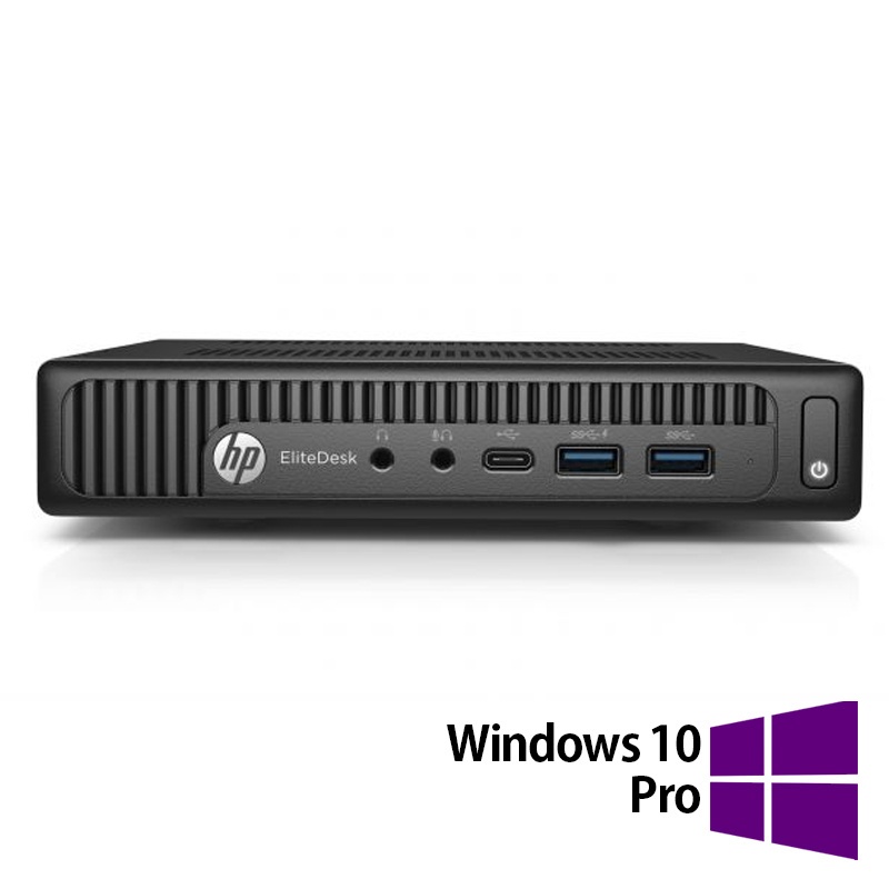 Calculator Refurbished HP Elitedesk 800 G2 Mini PC Intel Core i7-6700T 2.80GHz 8GB DDR4 256GB SSD + Windows 10 Pro