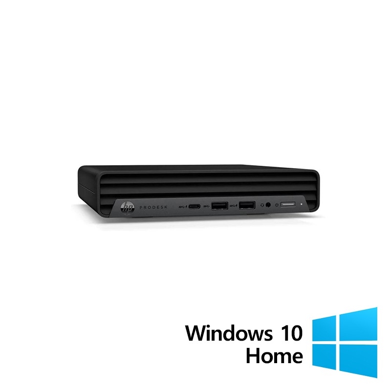 Calculator Refurbished HP ProDesk 400 G6 Mini Intel Core i5-10500T 2.30 - 3.80GHz 8GB DDR4 256GB SSD + Windows 10 Home