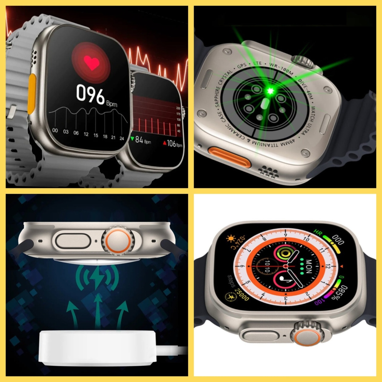 Ceas SmartWatch Z68 Ultra Premium, 1.9 inch, Android/IOS - 3 | YEO