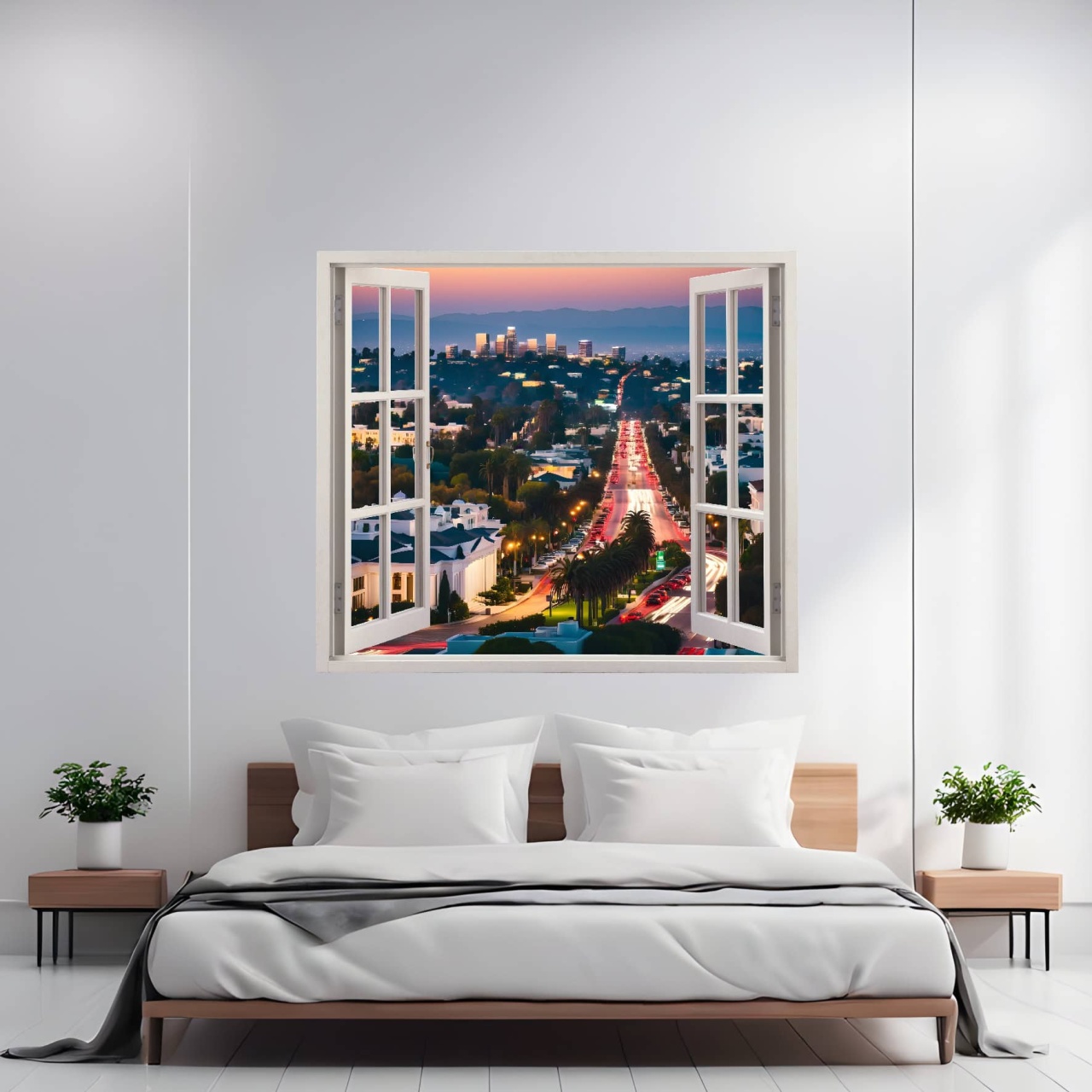 Folie imprimata color pentru decor perete locuinta dimensiune 125 x 110cm model: VIEW TO HAVEN 17