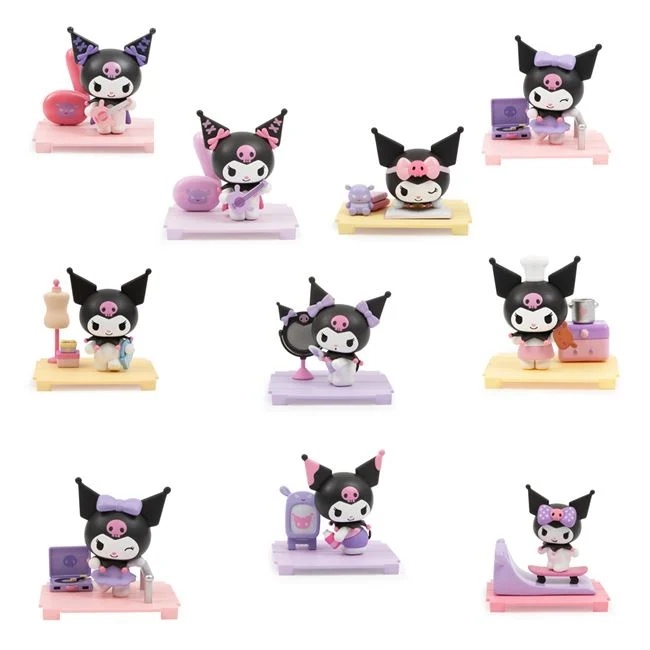 Hello Kitty figurina Kuromi in mini box, varsta 6+ ani, set 8 figurine, 7.5x7.5x8cm, multicolor - 1 | YEO