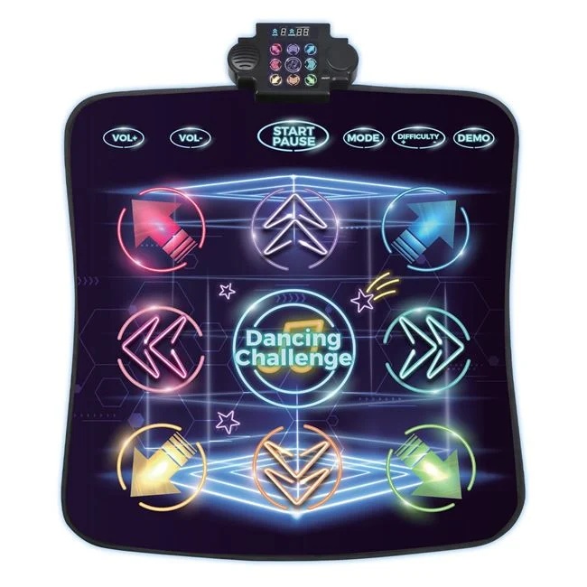 Jucarie covoras muzical de podea, cu 3 niveluri de dificultate, 99x93cm, multicolor