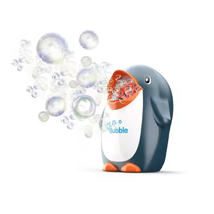 Jucarie pentru baloane de sapun, electric, in forma de pinguin, pentru copii 3 ani+, plastic, multicolor - 1 | YEO