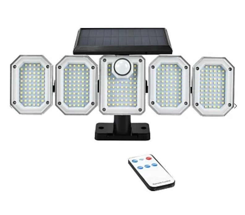 Lampa solara Andowl Q TY300 cu 5 casete 300 LED pentru exterior - 1 | YEO