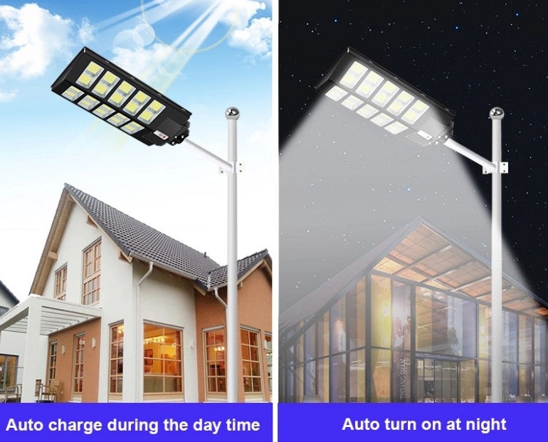 Lampa Solara Dubla Jortan 800W cu Telecomanda 16 CASETE, tip stalp stradal - 2 | YEO