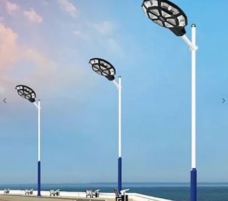 Lampa solara stradala rotunda, 1200W cu 890 LED si telecomanda - 1 | YEO