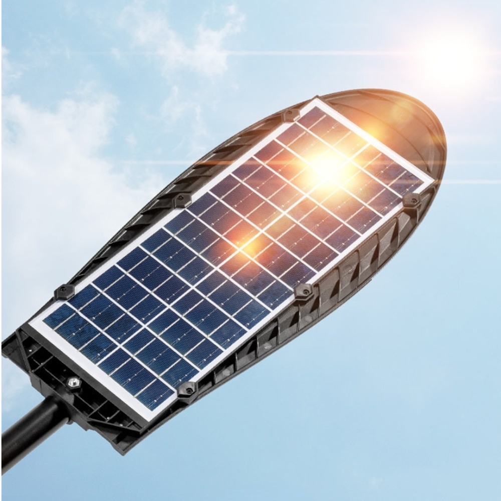 Lampa solara stradala W7102B-7 cu 20 LED COB, senzor de miscare si telecomanda, protectie IP65, negru - 2 | YEO