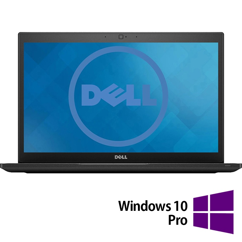 Laptop Refurbished DELL Latitude 7480 Intel Core i5-6300U 2.40 - 3.00GHz 8GB DDR4 256GB SSD 14 Inch HD Webcam + Windows 10 Pro