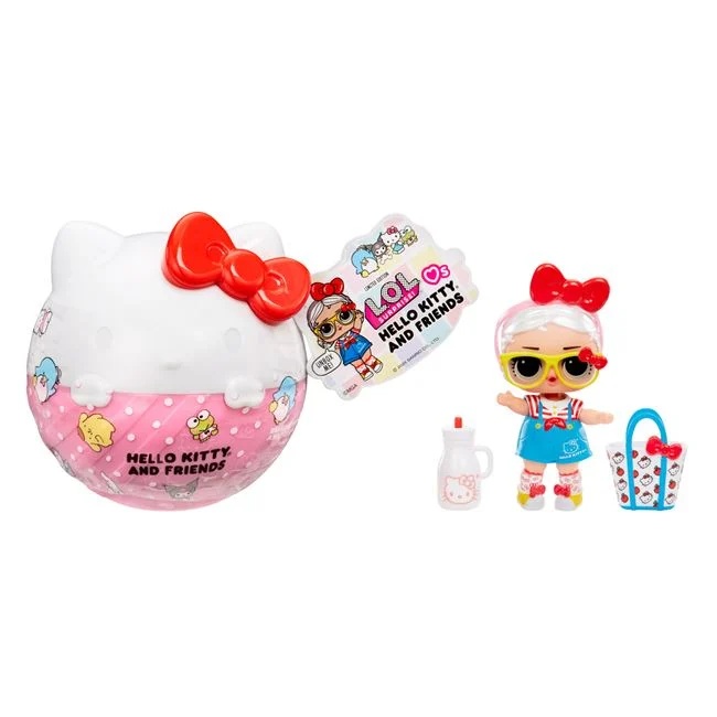 LOL Surprise Love Hello Kitty si prietenele, cu accesorii incluse, varsta 4+ ani, 10x10cm, multicolor - 3 | YEO