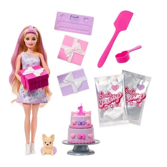 Papusa Barbie Party Unboxed Reveal (Blind Box), varsta 3+ ani, 11.5x8.3x33cm, multicolor - 2 | YEO