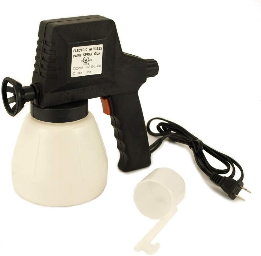 Pistol de vopsit electric, putere 45W, capacitate 600ml, negru-alb - 3 | YEO