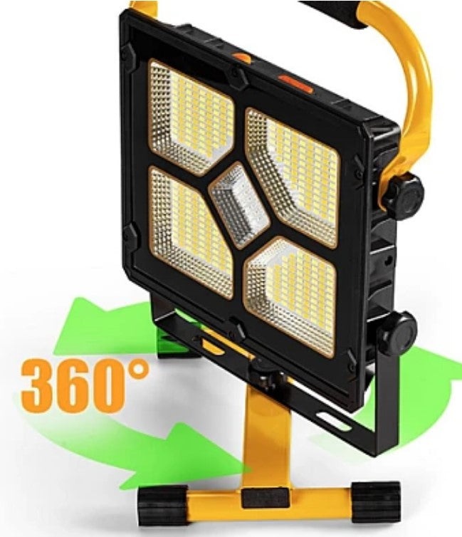 Proiector solar cu LED uri de mare putere si functie Power Bank W877 1 cu 5 casete - 1 | YEO