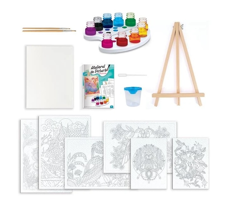 Set Atelier de Pictură cu Acuarele si Șevalet, 7ani+, 38.5x7.5x28.5 cm - 1 | YEO