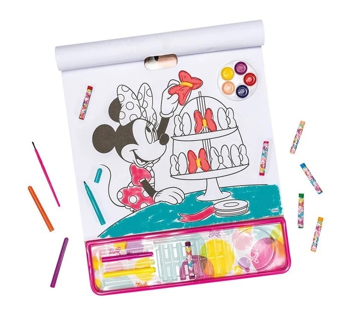 Set de Colorat bloc mare, 5 în1, model Minnie, cu Accesorii, 3ani+, 35x1x42 cm - 3 | YEO