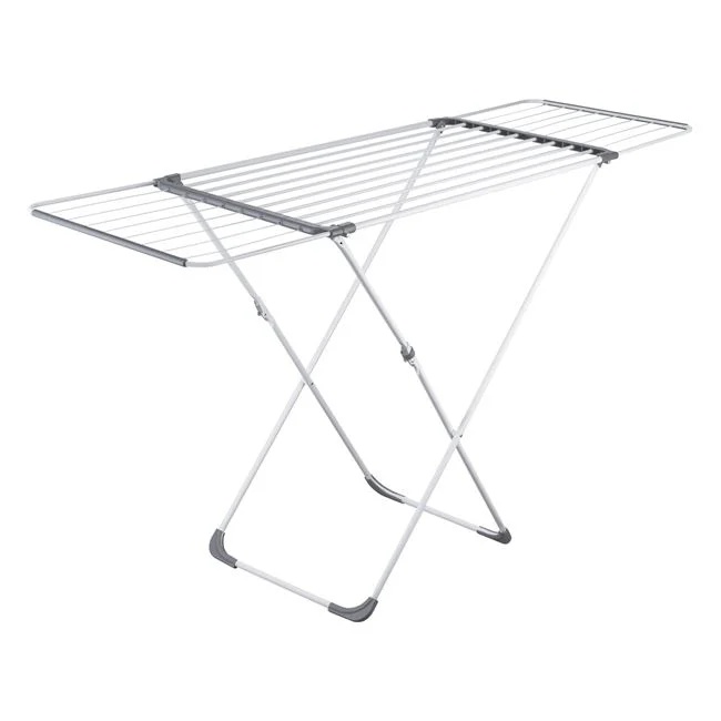Uscator pentru rufe, din metal, dimensiuni 178x55x96cm, alb
