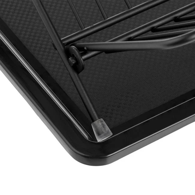 Uscator pentru vase, din metal, pliabil, dimensiuni 36x30x21cm, negru - 2 | YEO