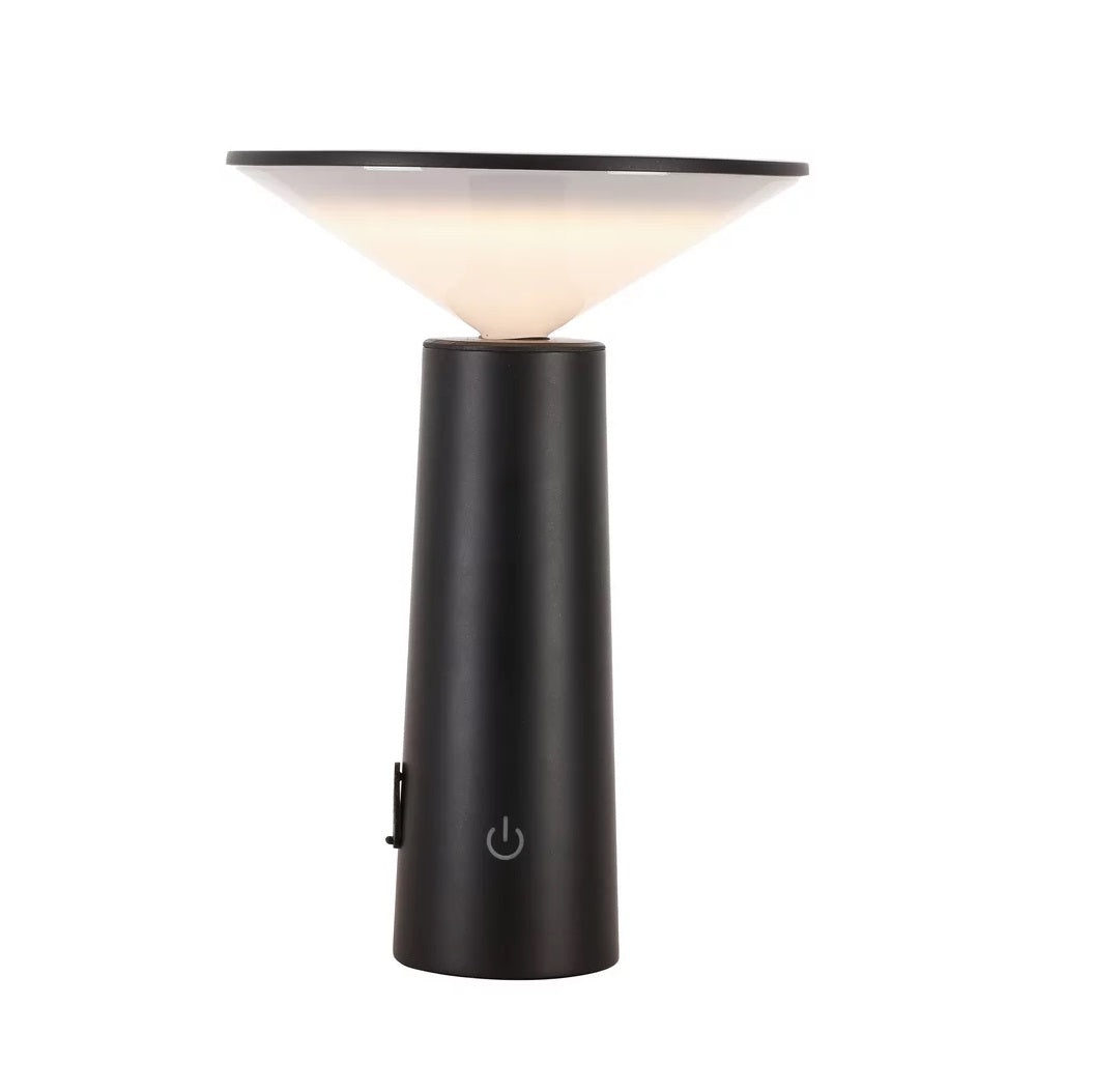Veioza de Masa LED, Pivotabila, Reglabila, Inaltime 19 cm, Culoare Alb/Negru - 1 | YEO