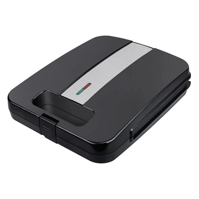 Aparat grill, din inox, putere 1400W, negru